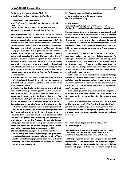 Vorschauseite 2: HeilberufeSCIENCE-Symposium 2012