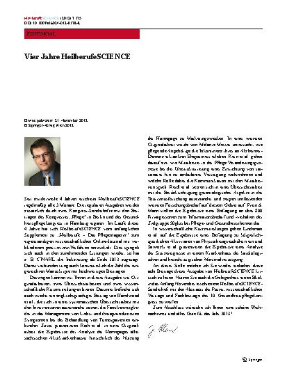 Vorschauseite 1: Vier Jahre HeilberufeSCIENCE