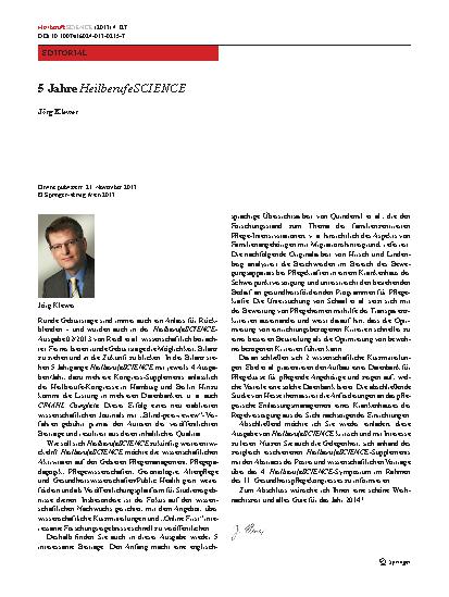 Vorschauseite 1: 5 Jahre HeilberufeSCIENCE