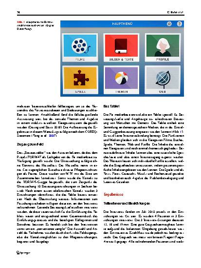 Vorschauseite 4: Durch ein Tablet gestützte Biografiearbeit bei älteren Menschen im Pflegeheim: Eine Interview-Studie mit Pflegenden