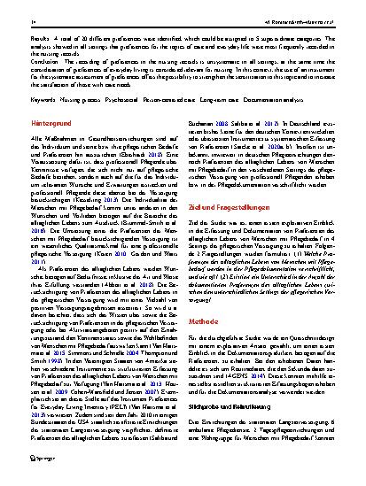 Vorschauseite 2: Präferenzen von Menschen mit Pflegebedarf