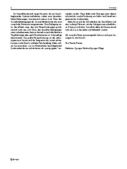 Vorschauseite 2: Editorial