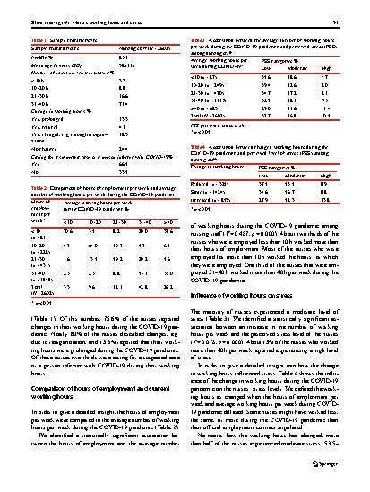 Vorschauseite 4: Influence of nursing staff working hours on stress levels during the COVID-19 pandemic