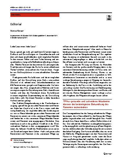 Vorschauseite 1: Editorial