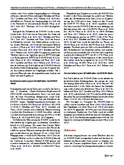 Vorschauseite 5: Möglichkeiten und Grenzen der Einschätzung des Delirrisikos: ein Scoping Review zu den Gütekriterien der Skala Recognizing Acute Delirium As part of your Routine
