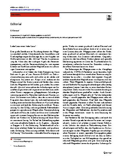 Vorschauseite 1: Editorial