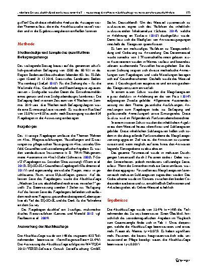 Vorschauseite 3: „Möchten Sie uns abschließend noch etwas mitteilen?“ – Auswertung der offenen Abschlussfrage in einem sozialwissenschaftlichen Survey
