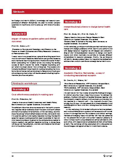 Vorschauseite 2: The 19th European Doctoral Conference Nursing Science – EDCNS