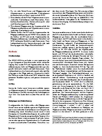 Vorschauseite 6: Die MISSCARE-Austria-Studie – Teil II