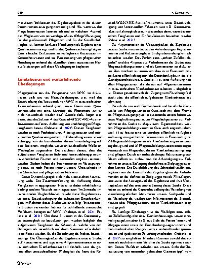 Vorschauseite 2: Die MISSCARE-Austria-Studie