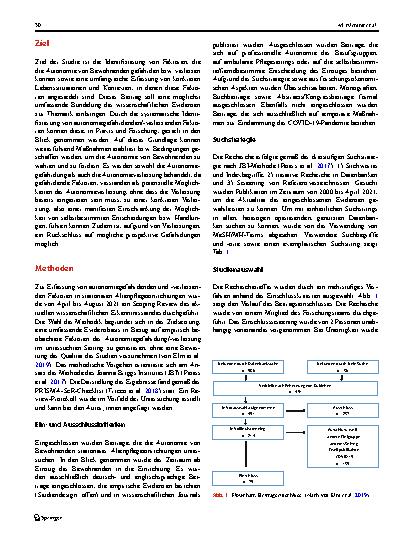 Vorschauseite 3: Faktoren der Autonomiegefährdung und -verletzung in stationären Altenpflegeeinrichtungen: Ergebnisse eines Scoping Review