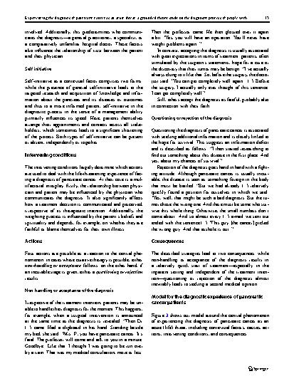 Vorschauseite 6: Experiencing the diagnosis of pancreatic cancer as an acute threat: a grounded theory study on the diagnostic process of people with pancreatic adenocarcinoma