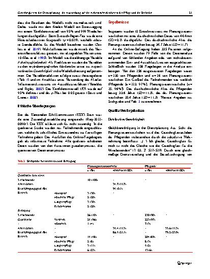 Vorschauseite 4: Gerechtigkeit in der Dienstplanung: die Auswirkung auf die Arbeitszufriedenheit in der Pflege und die Sicht der Planungsverantwortlichen