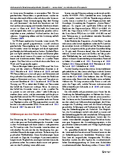 Vorschauseite 6: Multisensorische Stimulation und psychische Gesundheit – „Anima Mentis“ ein evidenzbasiertes Praxisprojekt
