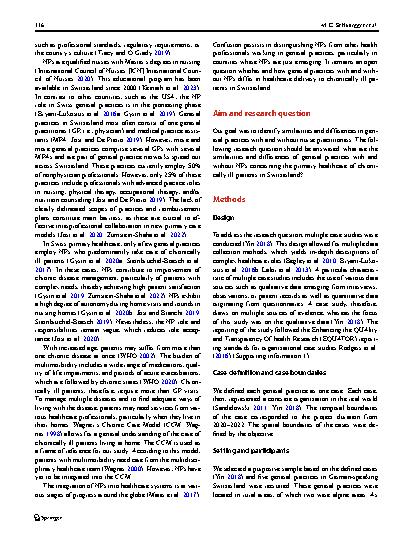 Vorschauseite 2: Similarities and differences in Swiss general practices with and without nurse practitioners