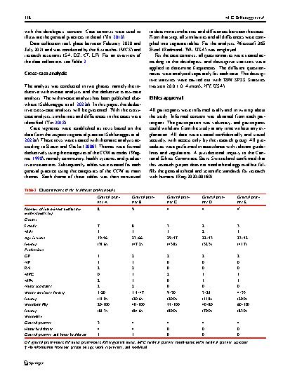 Vorschauseite 4: Similarities and differences in Swiss general practices with and without nurse practitioners