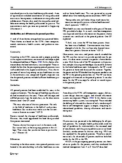 Vorschauseite 6: Similarities and differences in Swiss general practices with and without nurse practitioners