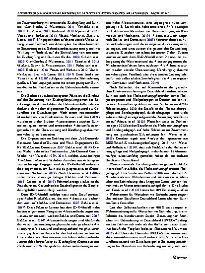 Vorschauseite 3: Arbeitsbedingungen, Gesundheit und Erschöpfung bei Fachkräften der Heilerziehungspflege und Heilpädagogik – Ergebnisse der repräsentativen BIBB/BAuA-Erwerbstätigenbefragung 2018