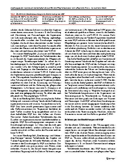 Vorschauseite 5: Handlungsansätze zum Einsatz von hochschulisch qualifizierten Pflegefachpersonen in die pflegerische Praxis: eine qualitative Studie