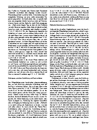 Vorschauseite 5: Unterstützungsbedarf von berufseinsteigenden Pflegefachpersonen im Umgang mit Belastung am Arbeitsplatz – eine qualitative Analyse