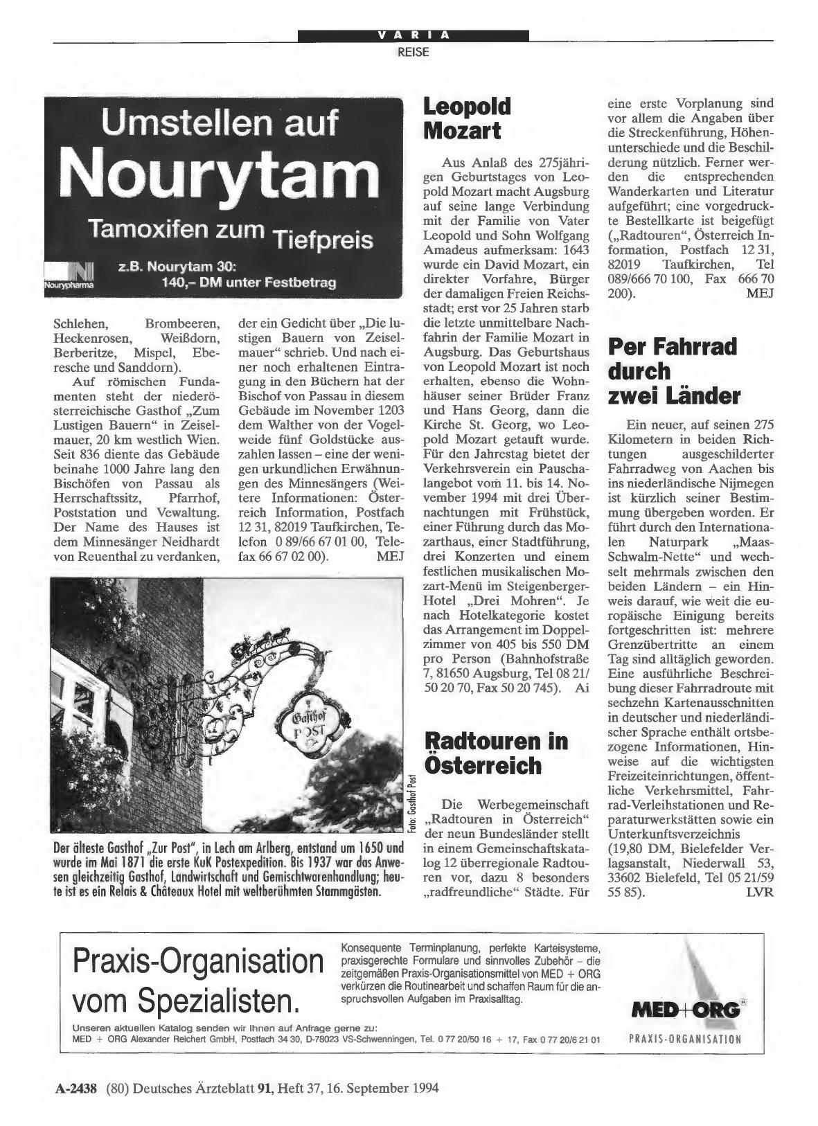Vorschauseite 1: Radtouren in Osterreich