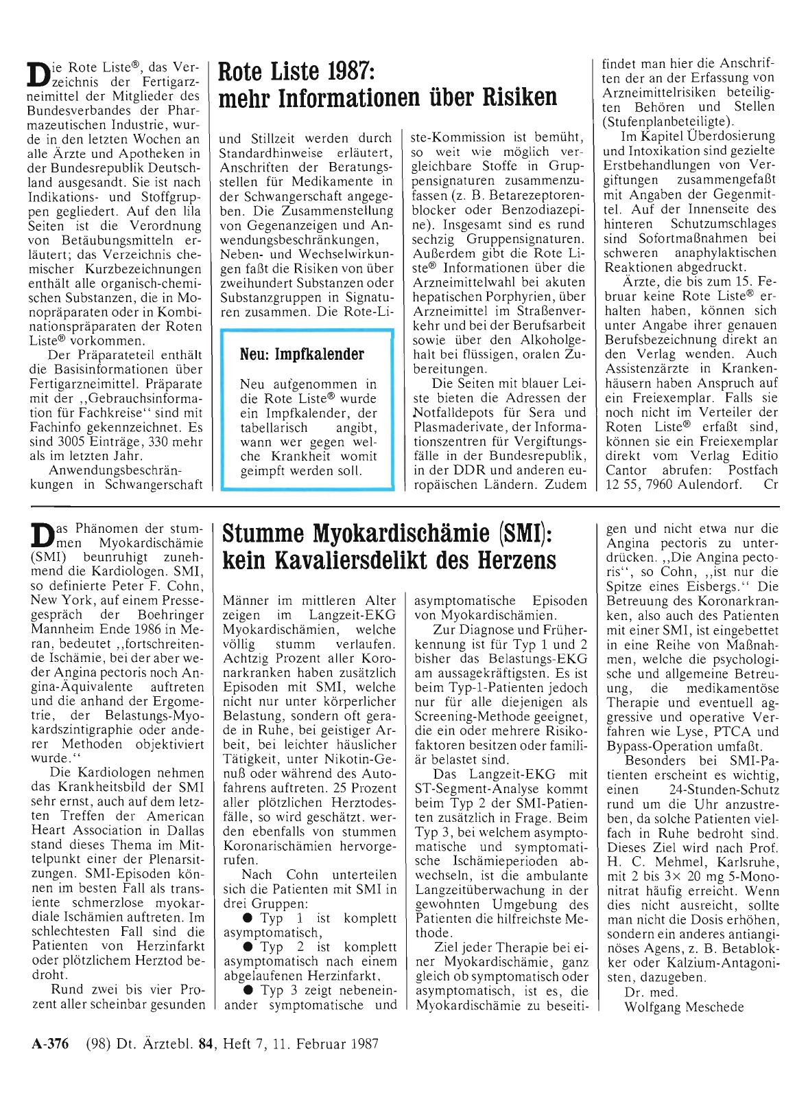 Vorschauseite 1: Stumme Myokardischämie (SMI): kein Kavaliersdelikt des Herzens