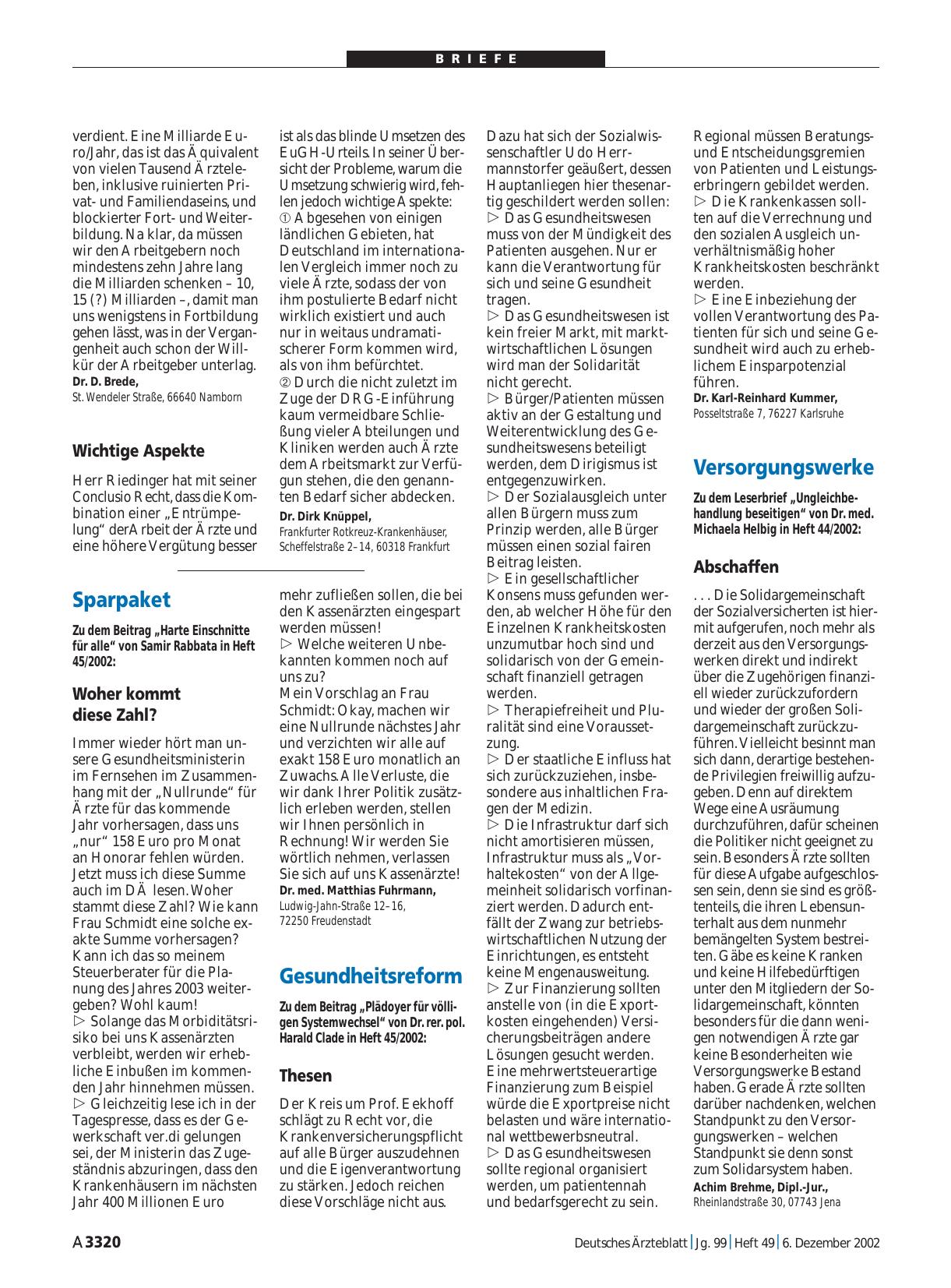 Vorschauseite 1: Versorgungswerke: Abschaffen