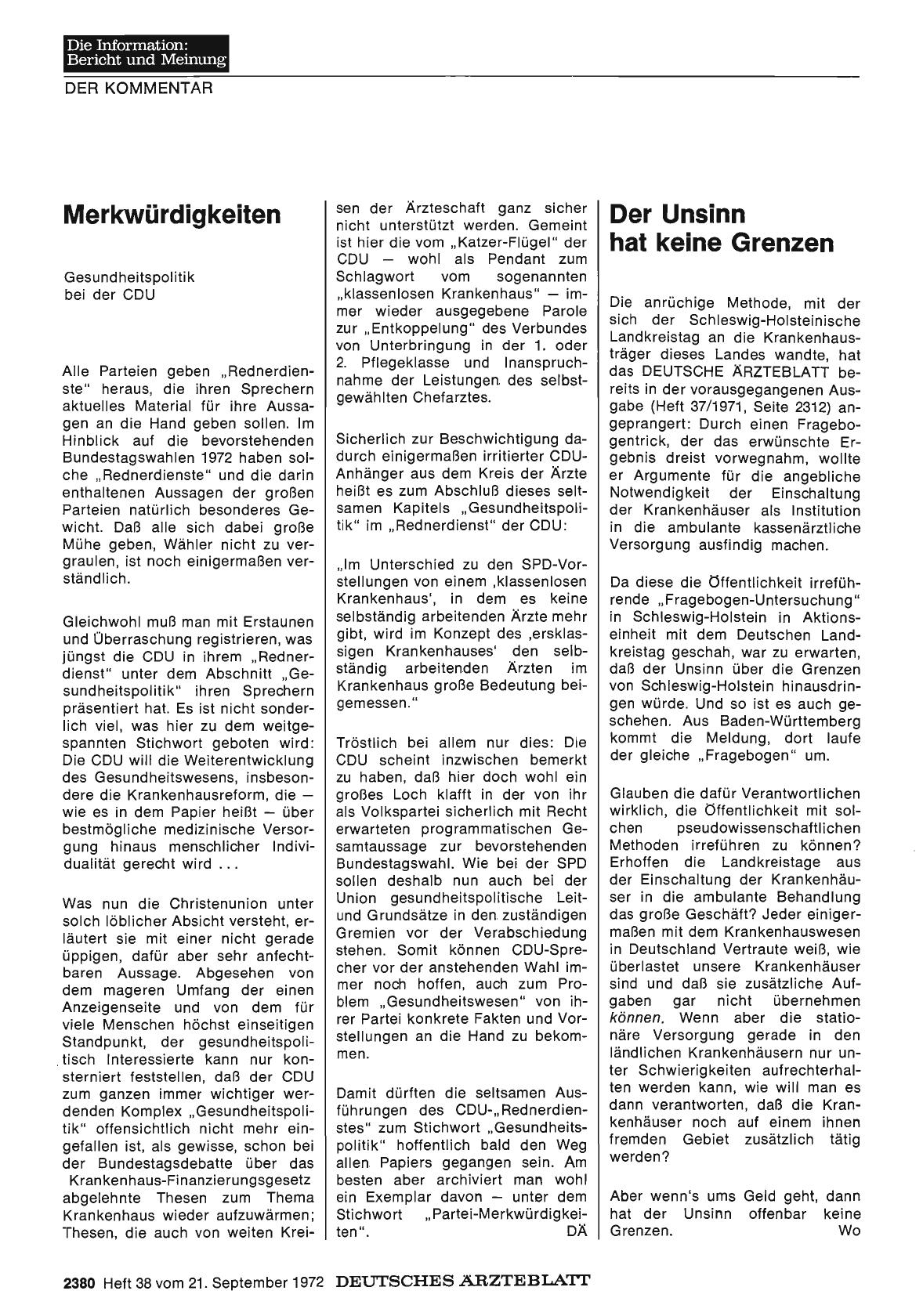 Vorschauseite 1: Der Unsinn hat keine Grenzen