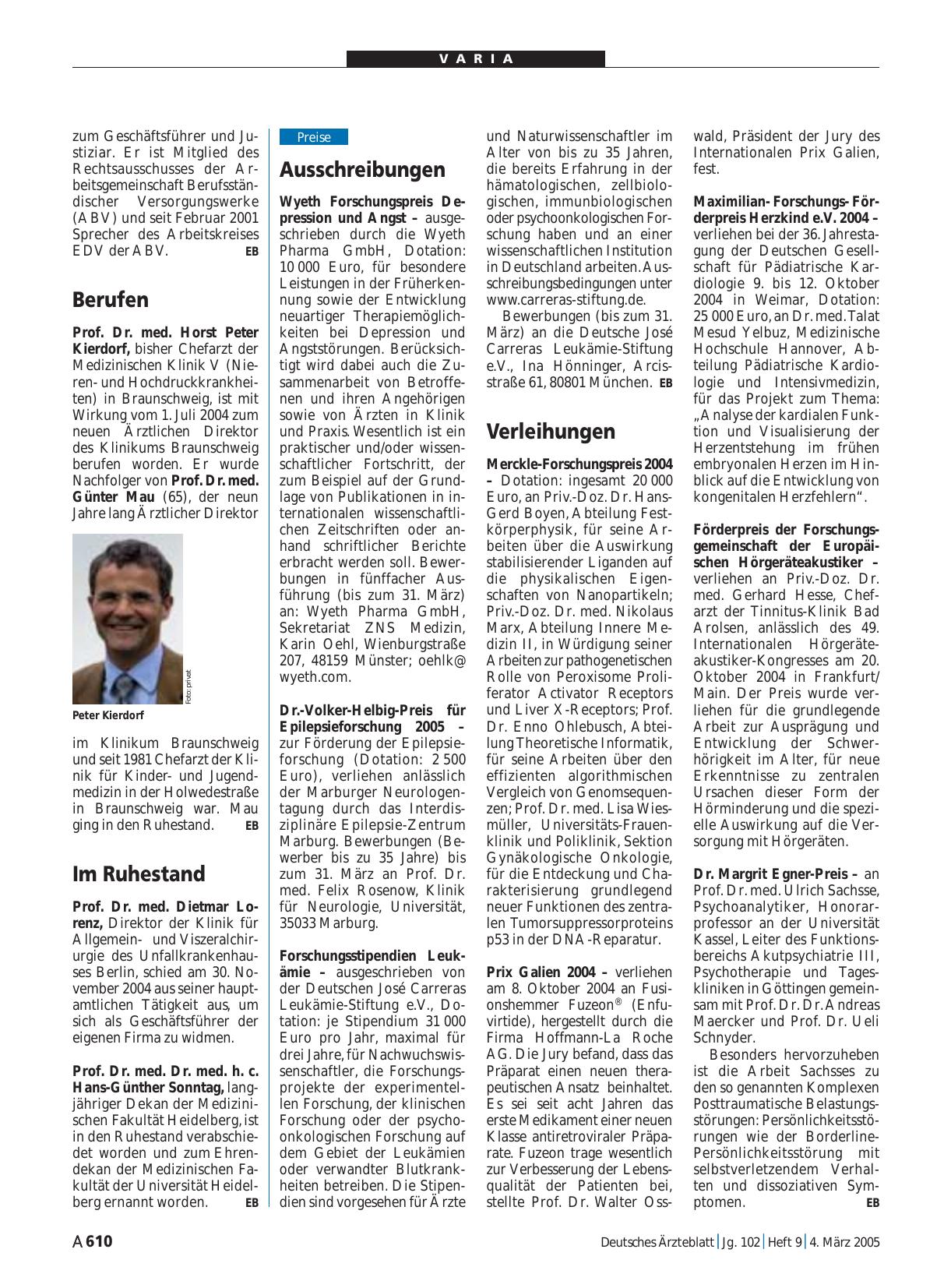 Vorschauseite 1: Im Ruhestand
