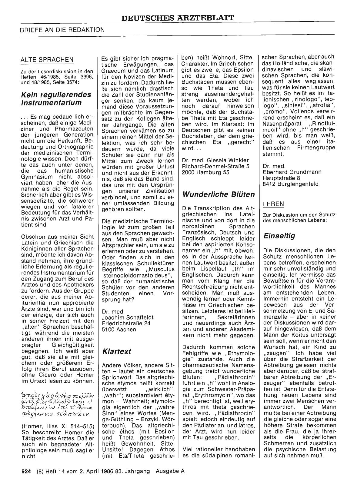 Vorschauseite 1: ALTE SPRACHEN: Klartext