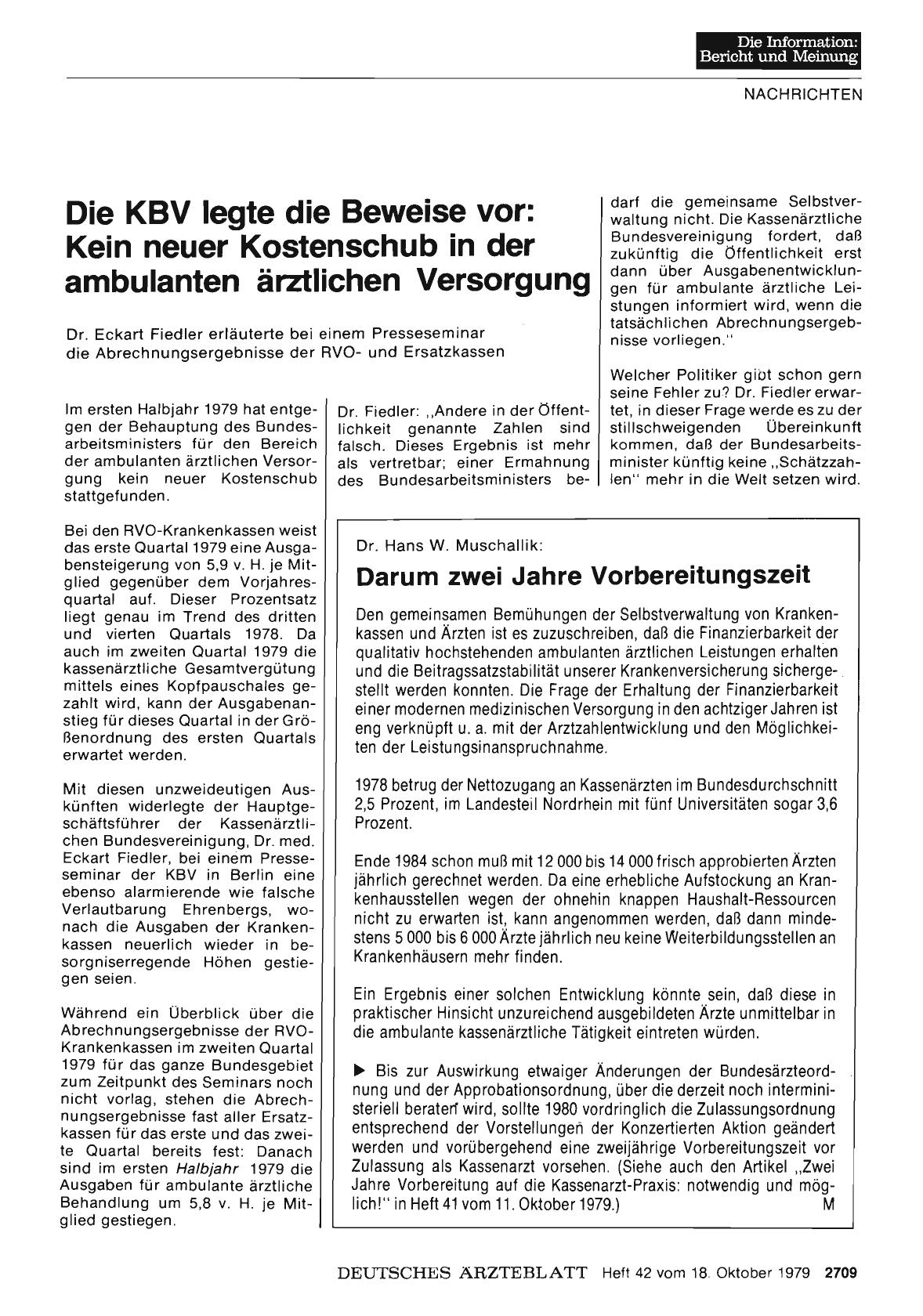 Vorschauseite 1: Die KBV legte die Beweise vor: darf die gemeinsame Selbstverwaltung nicht. Die Kassenärztliche Bundesvereinigung fordert, daß zukünftig die Öffentlichkeit erst dann über Ausgabene…