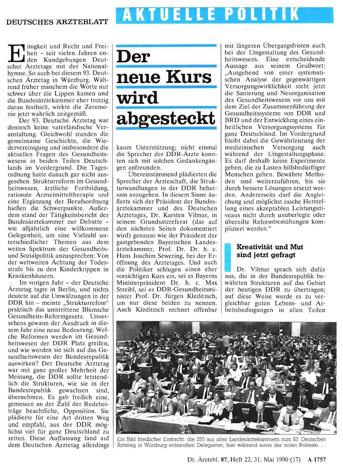 Vorschauseite 1: Der neue Kurs wird abgesteckt