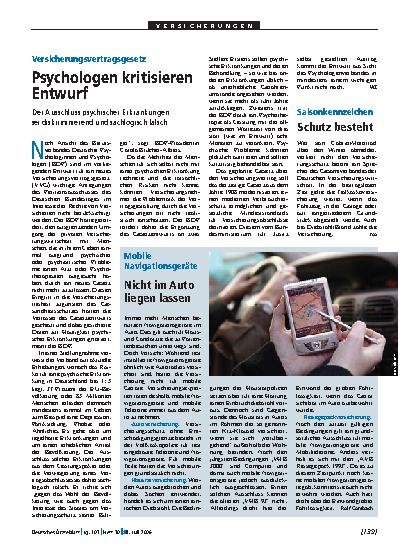 Vorschauseite 1: Mobile Navigationsgeräte: Nicht im Auto liegen lassen