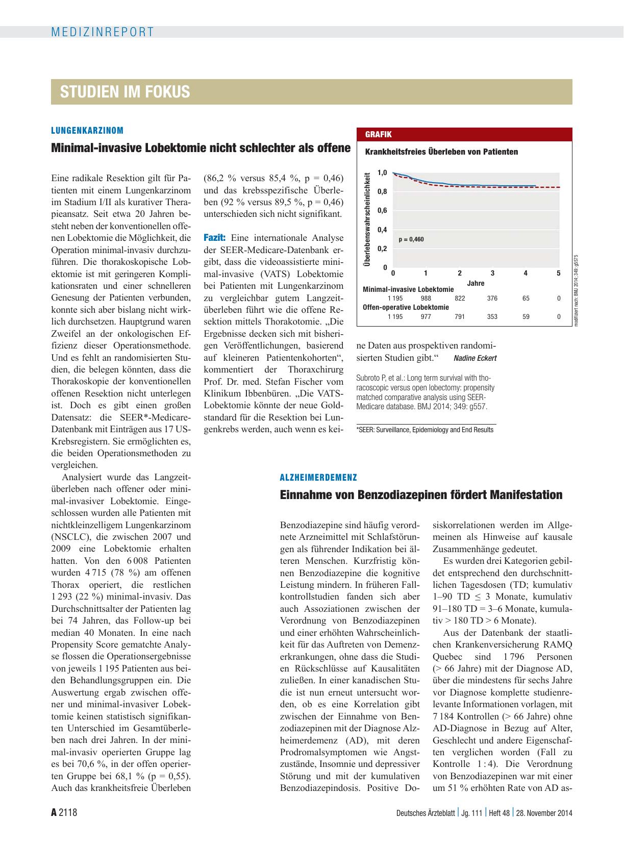 Vorschauseite 1: Alzheimerdemenz: Einnahme von Benzodiazepinen fördert Manifestation