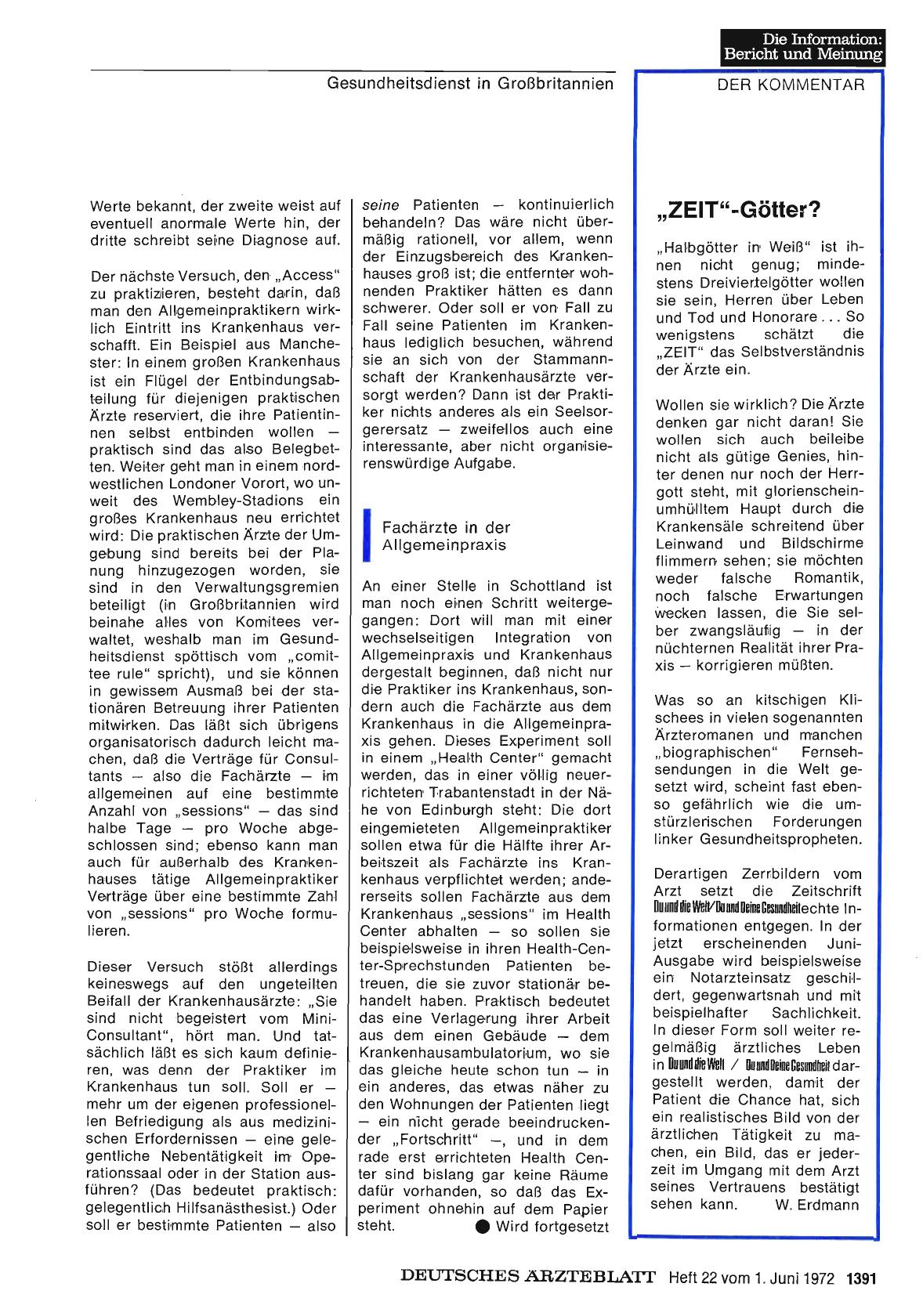 Vorschauseite 1: „ZEIT"-Götter?