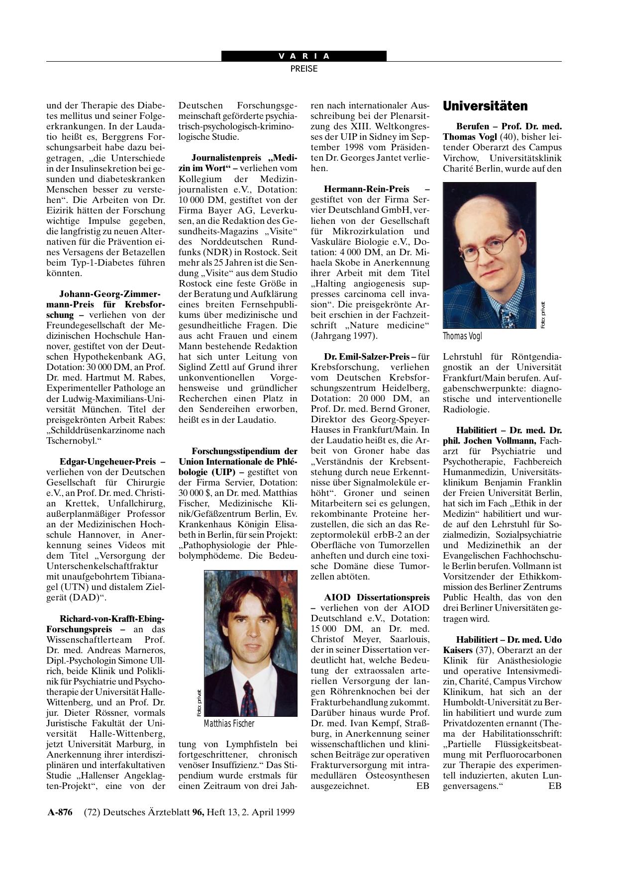 Vorschauseite 1: Universitäten
