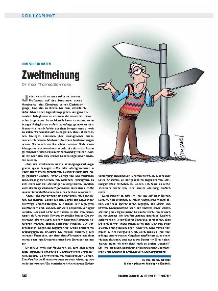 Vorschauseite 1: Von Schräg unten: Zweitmeinung