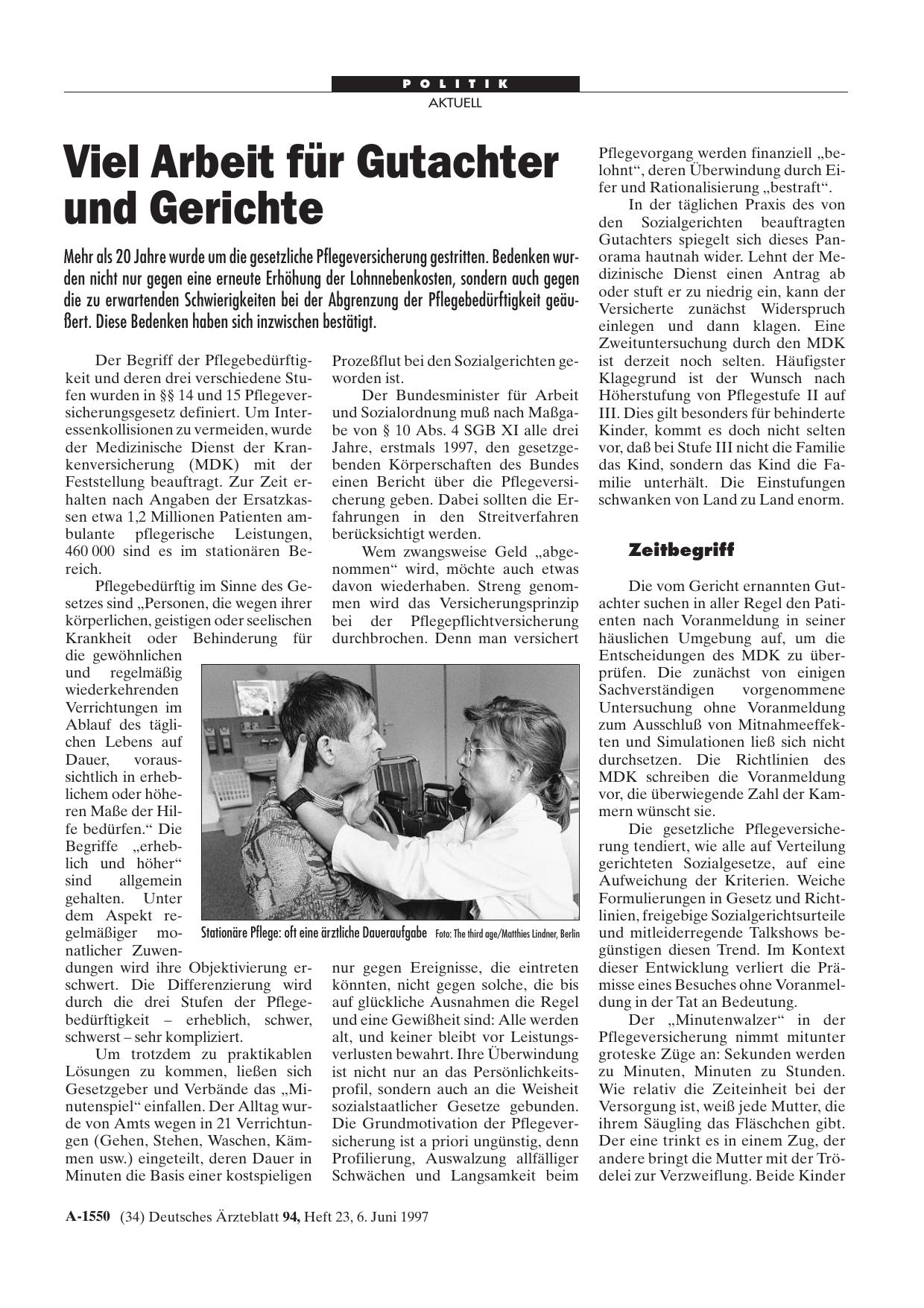 Vorschauseite 1: Viel Arbeit für Gutachter und Gerichte