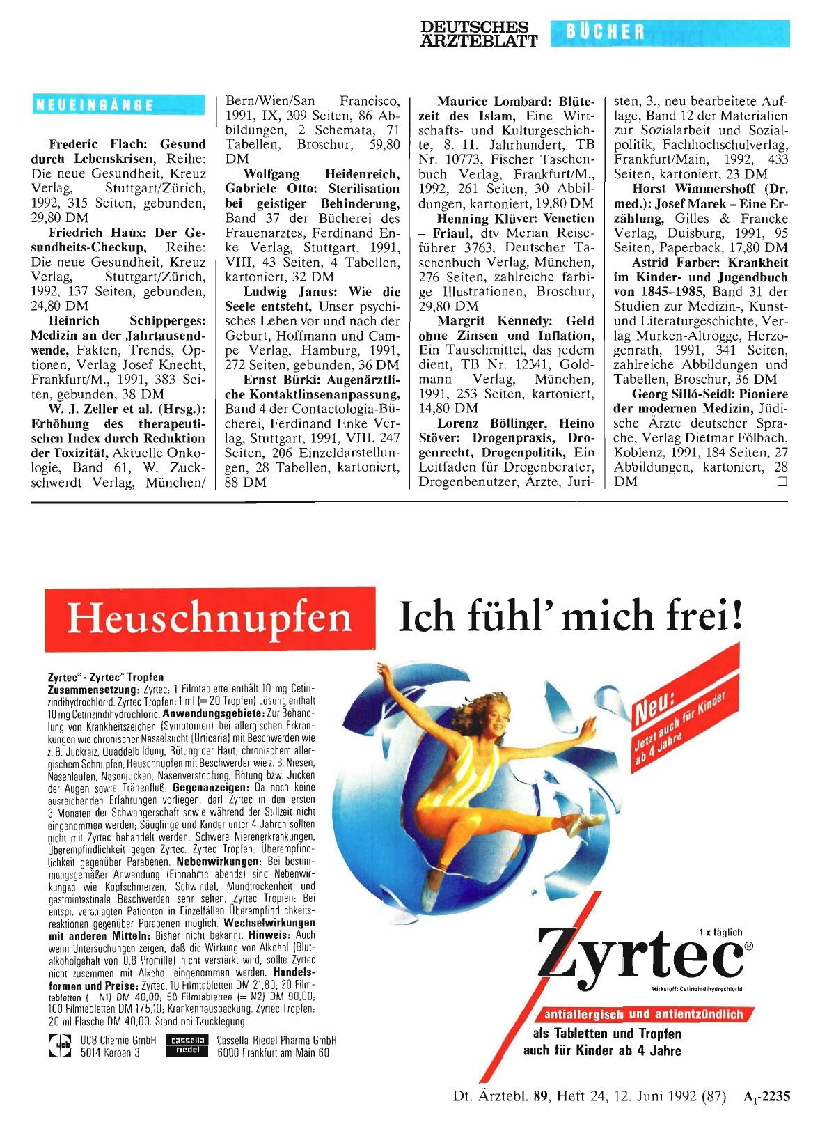 Vorschauseite 1: Neueingänge