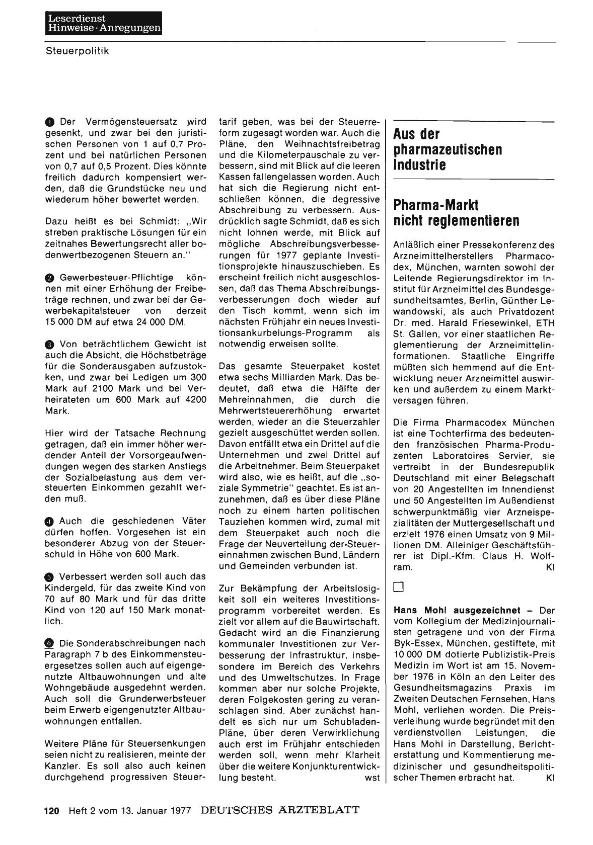 Vorschauseite 1: Pharma-Markt nicht reglementieren