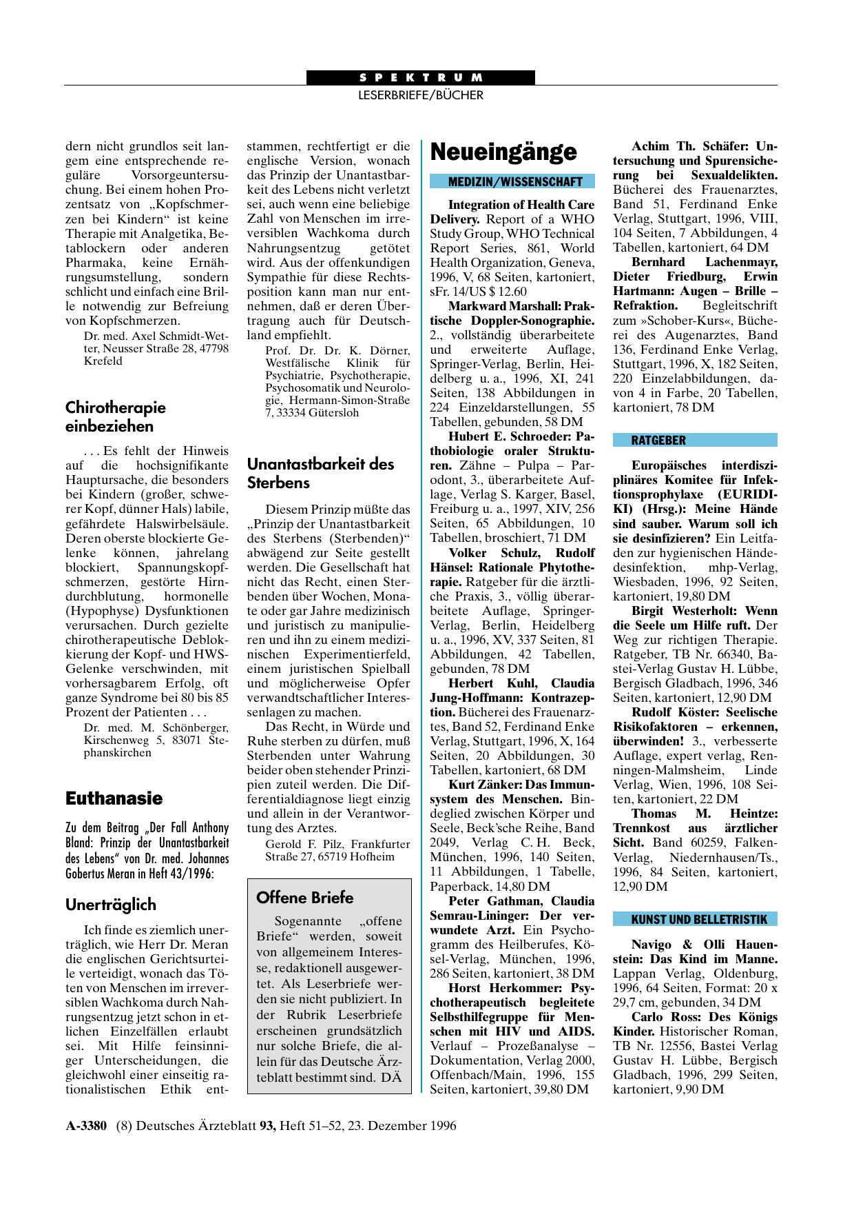 Vorschauseite 1: Euthanasie: Unerträglich