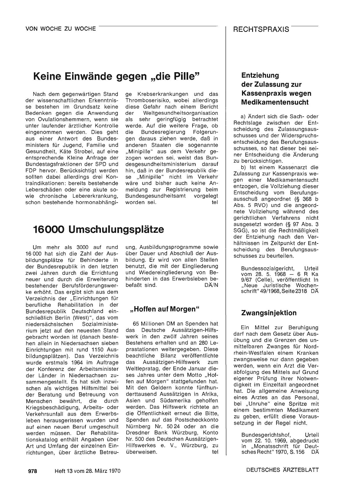 Vorschauseite 1: „Hoffen auf Morgen"