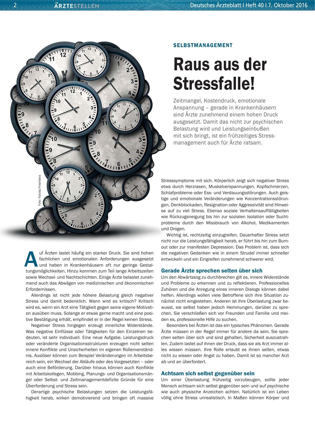 Vorschauseite 1: Selbstmanagement: Raus aus der Stressfalle!