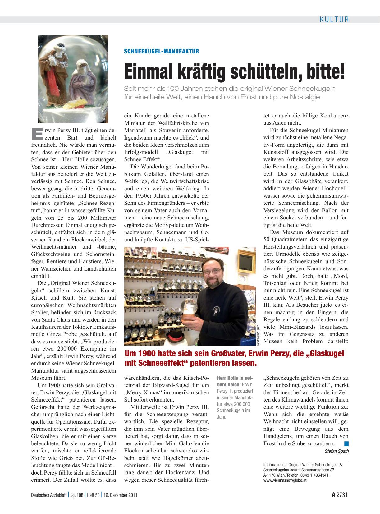 Vorschauseite 1: Schneekugel-Manufaktur: Einmal kräftig schütteln, bitte!