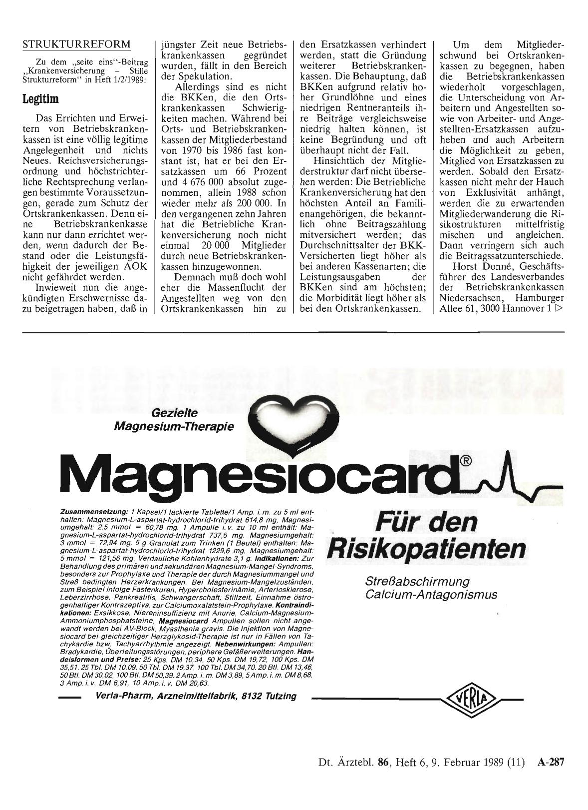 Vorschauseite 1: STRUKTURREFORM: Legitim