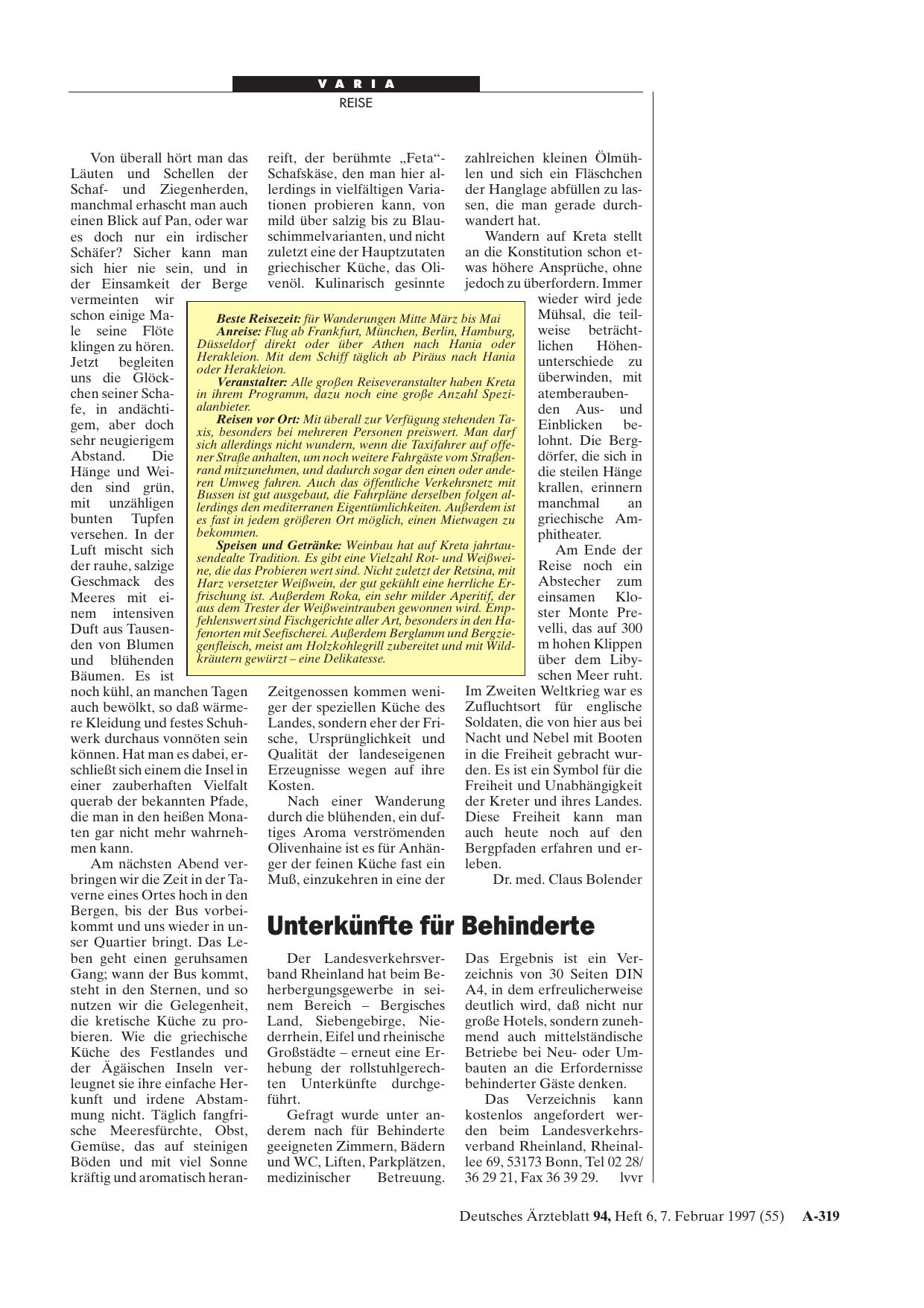 Vorschauseite 1: Unterkünfte für Behinderte