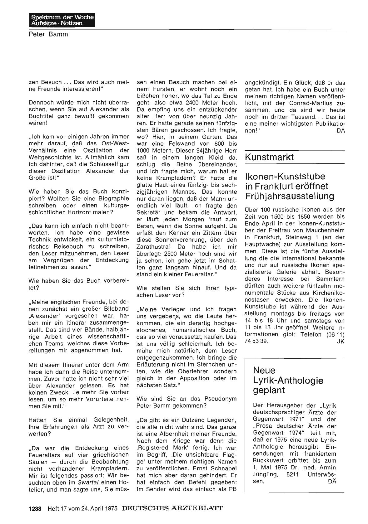 Vorschauseite 1: lkonen-Kunststube in Frankfurt eröffnet Frühjahrsausstellung