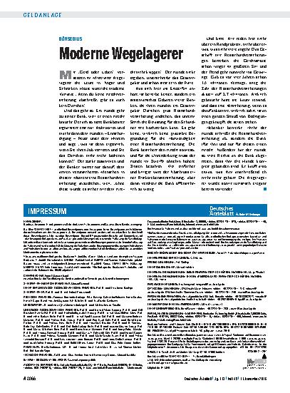 Vorschauseite 1: Börsebius: Moderne Wegelagerer