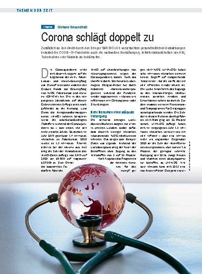 Vorschauseite 1: Globale Gesundheit: Corona schlägt doppelt zu
