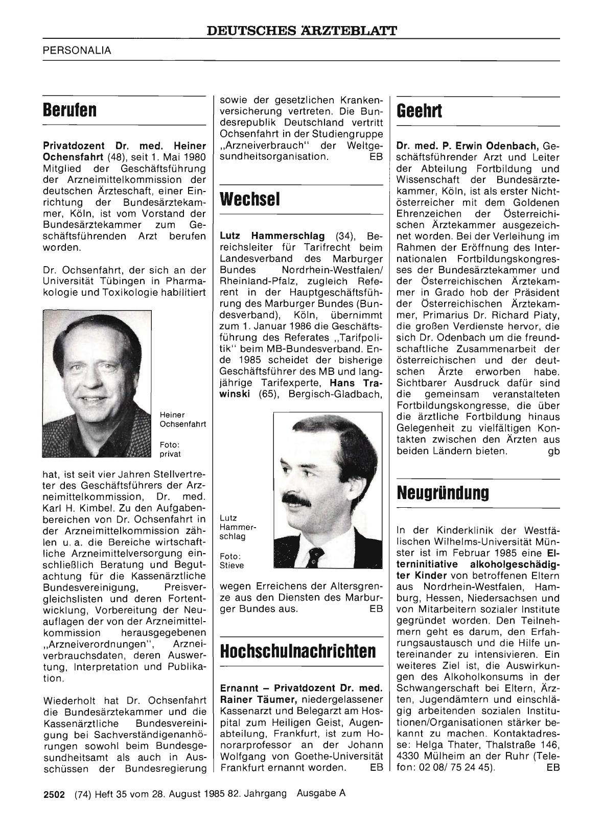 Vorschauseite 1: Hochschulnachrichten